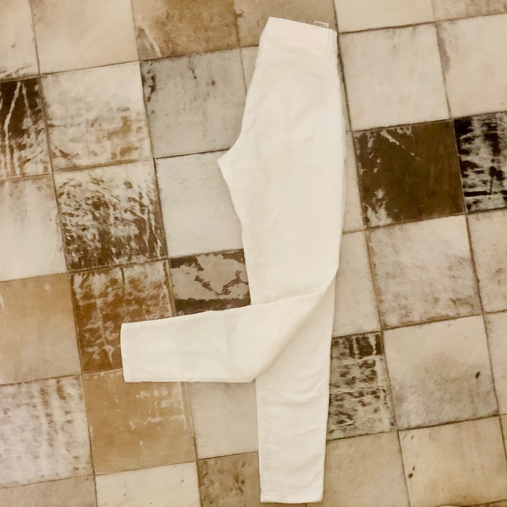 High Rise Skinny Banana Republic White Jeans